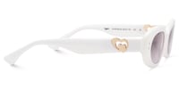 TADA - Oval White Sunglasses - 5