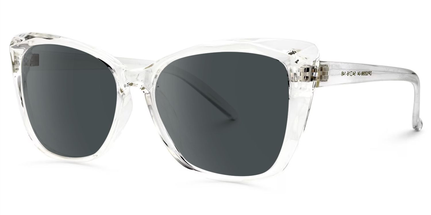 Raquel - Square Crystal Sunglasses | Vooglam Front View