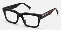 Razor - Rectangle Black Eyeglasses | Vooglam Front View