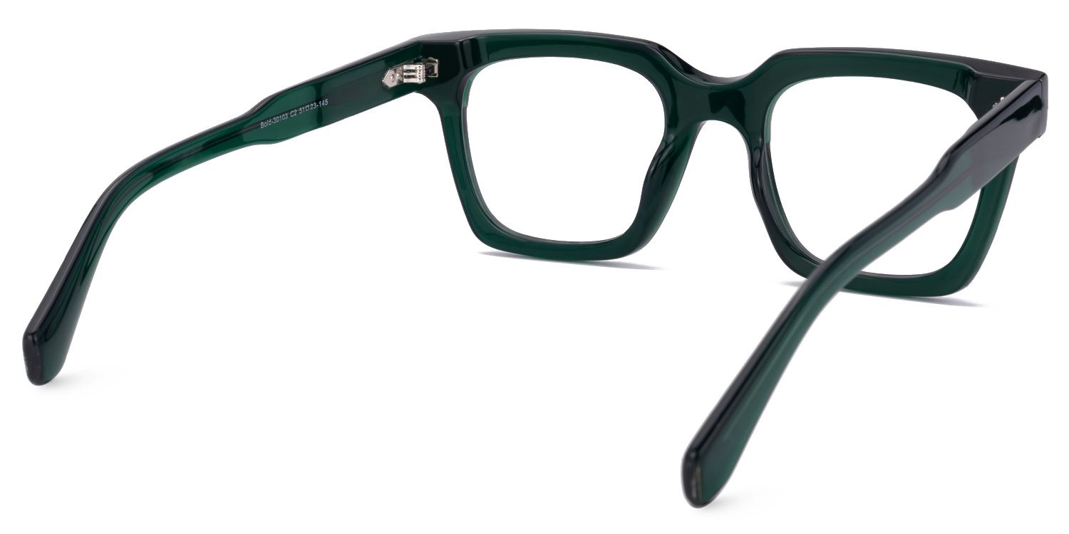 Ichtaca - Rectangle Green Eyeglasses product detail 3