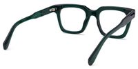 Ichtaca - Rectangle Green Eyeglasses | Vooglam Side View