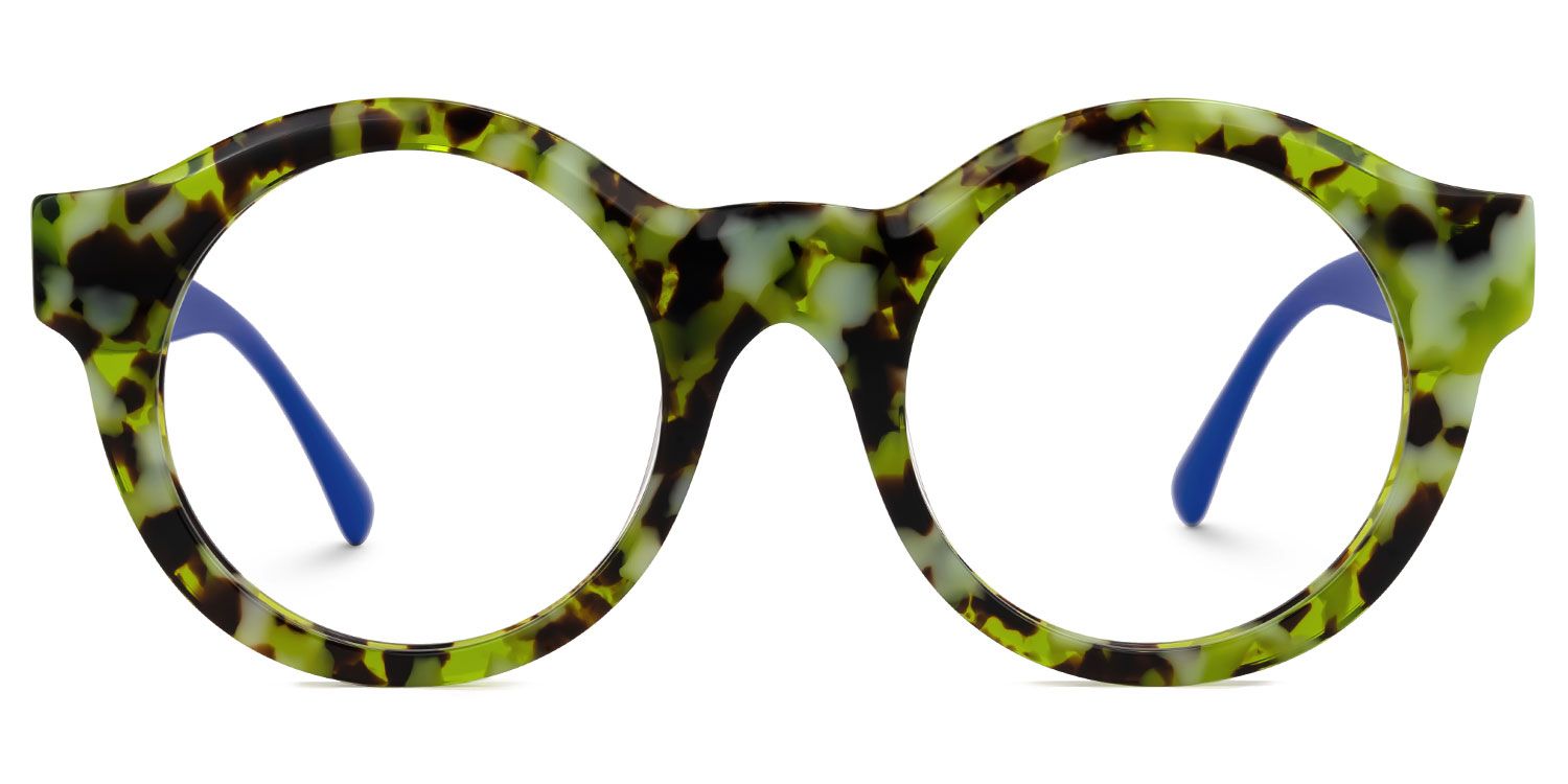 Elefteria - Round Tortoise Eyeglasses | Vooglam Angle View