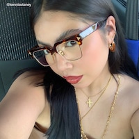 Nathifa - Browline Tortoise Eyeglasses - 9