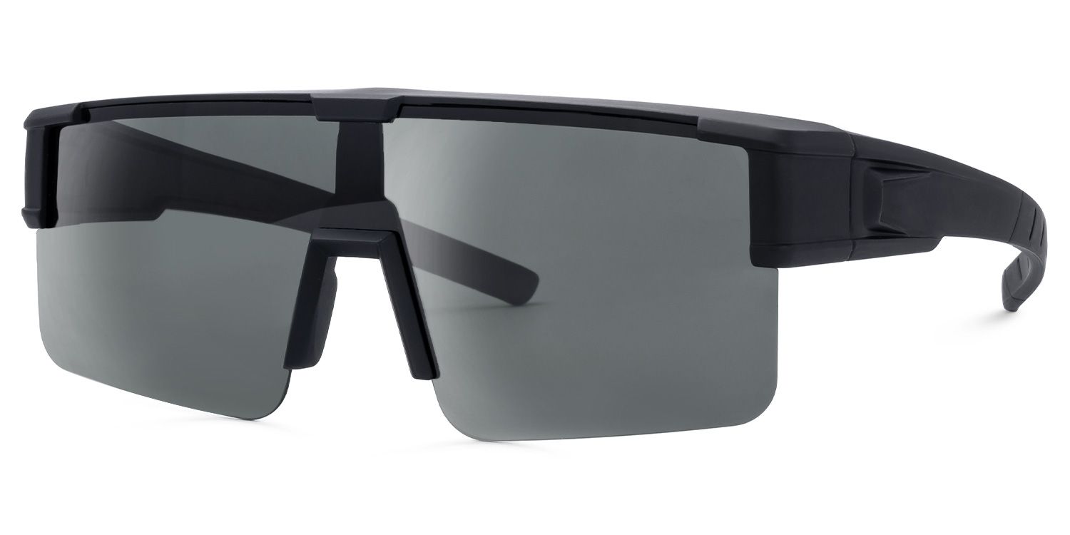 Nadim - Aviator Black Fit Over Sunglasses | Vooglam Front View