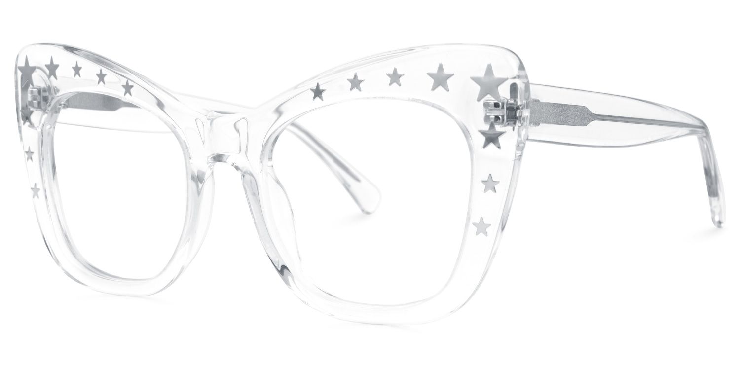 Adoracion - Butterfly Crystal Eyeglasses | Vooglam Front View