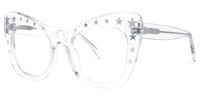 Adoracion - Butterfly Crystal Eyeglasses | Vooglam Front View