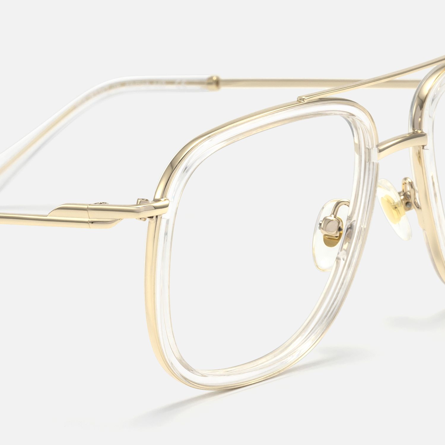 Breeze - Aviator Transparent Eyeglasses | Vooglam Design Details