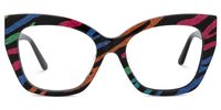 Haidera - Cat Eye Multicolor Eyeglasses | Vooglam Angle View