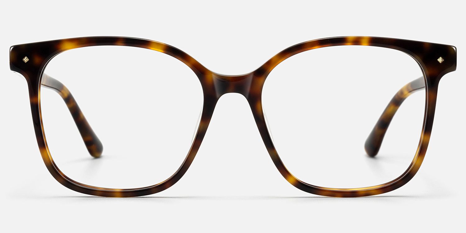 Spacek - Boho Square Tortoise Eyeglasses | Vooglam Angle View