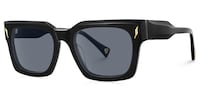 Mahola - Rectangle Black Sunglasses - 2
