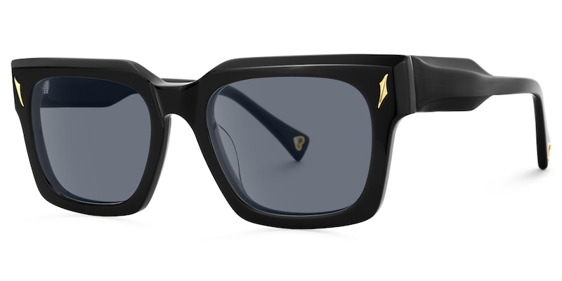 Mahola - Rectangle Black Sunglasses