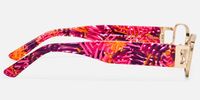 Gagenia - Rectangle Gold Eyeglasses | Vooglam Side View