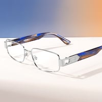 Cypher - Rectangle Silver Eyeglasses - 1