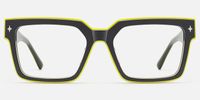 Havok - Rectangle Gray Eyeglasses | Vooglam Angle View