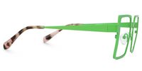 Elowen - Rectangle Green Eyeglasses | Vooglam 