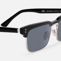 Paley - Browline Black Sunglasses | Vooglam Design Details