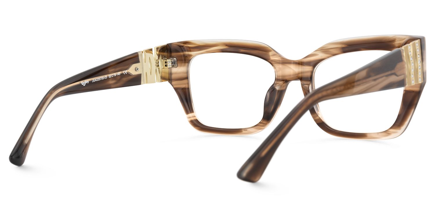 Sable - Square Brown Eyeglasses product detail 3