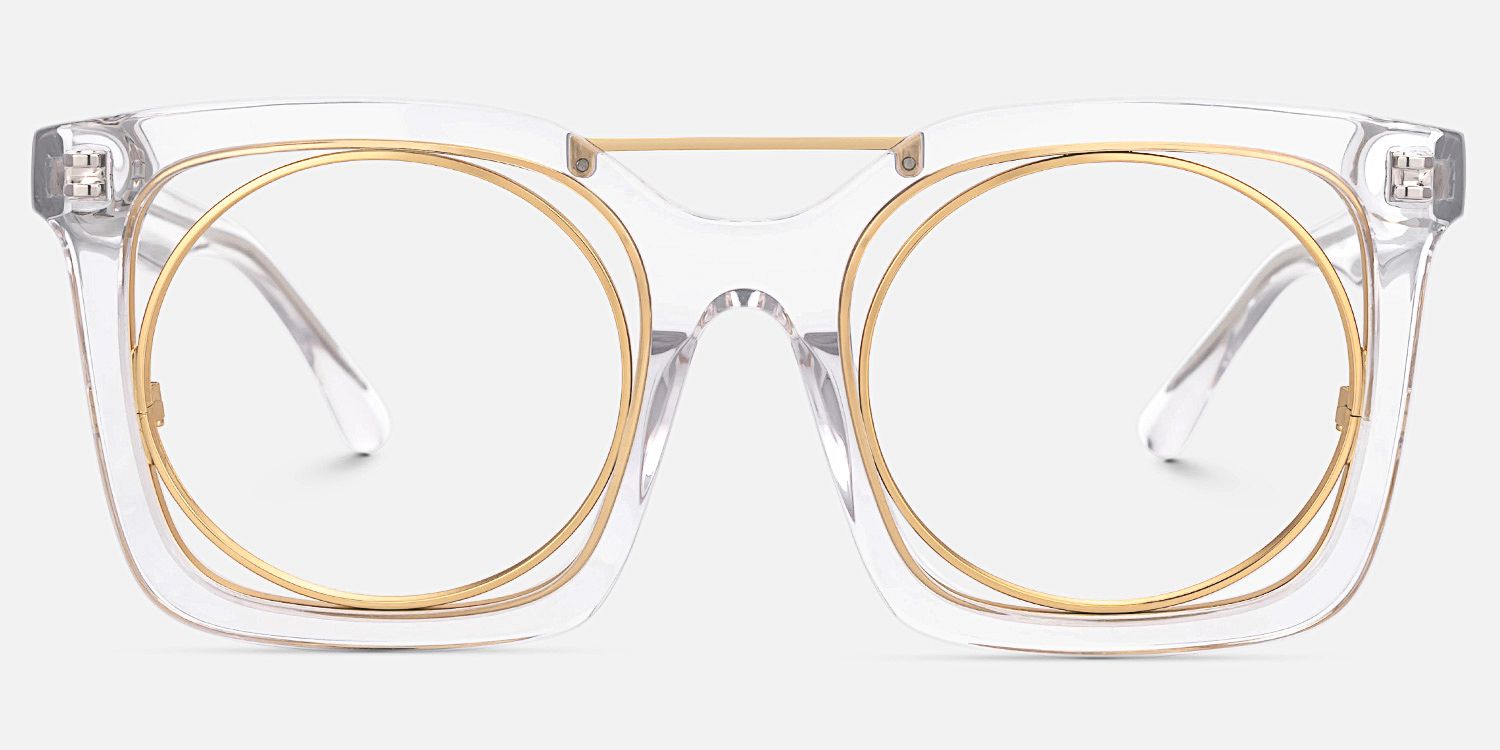 Gafnit - Aviator Crystal Eyeglasses | Vooglam Angle View