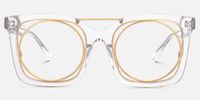 Gafnit - Aviator Crystal Eyeglasses | Vooglam Angle View