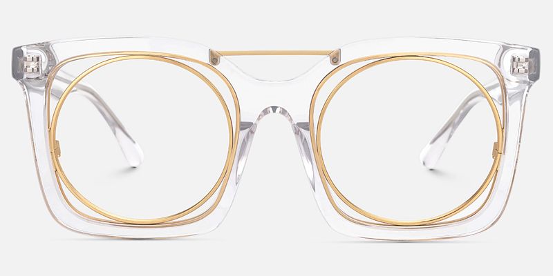 Gafnit - Aviator Crystal Eyeglasses | Vooglam