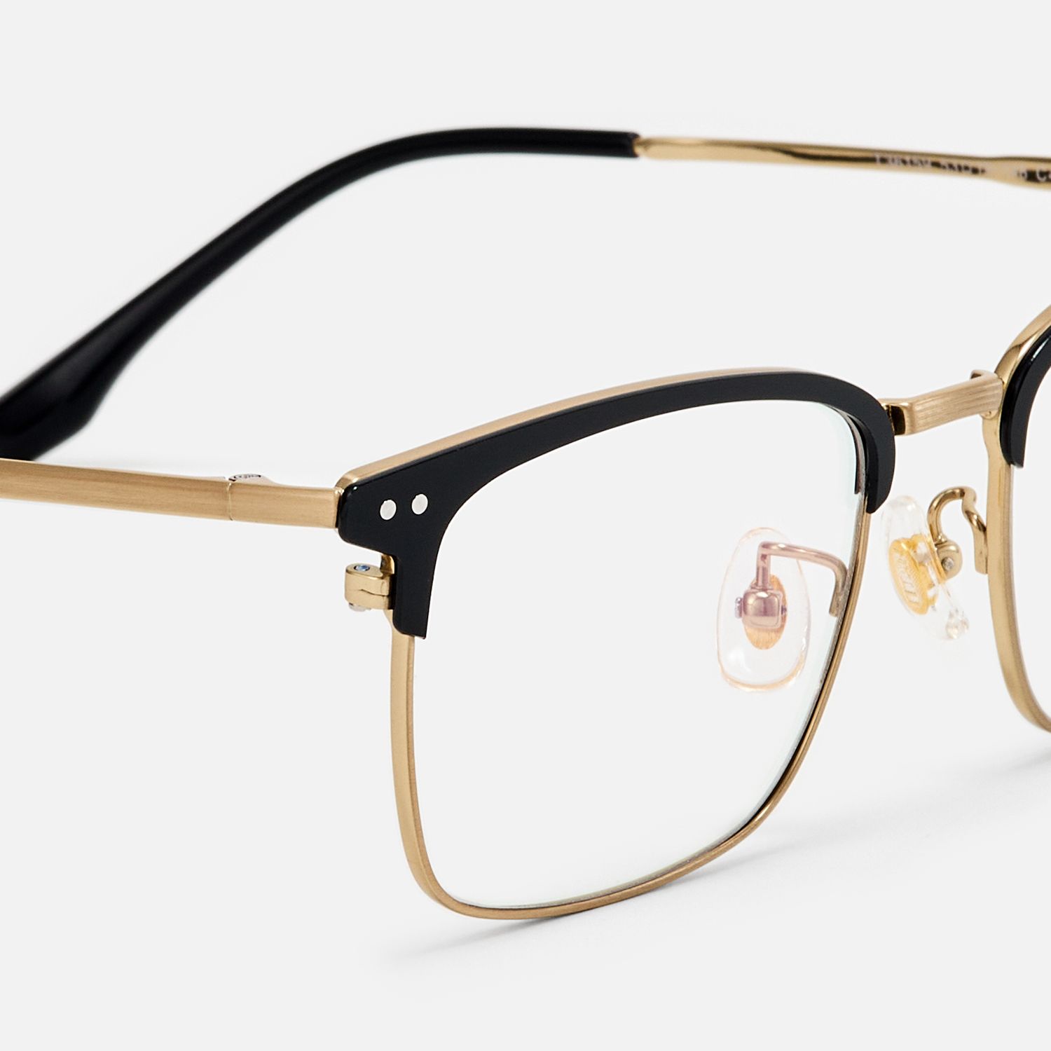 Dial - Browline Gold Eyeglasses product detail 4