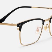 Dial - Browline Gold Eyeglasses | Vooglam Design Details
