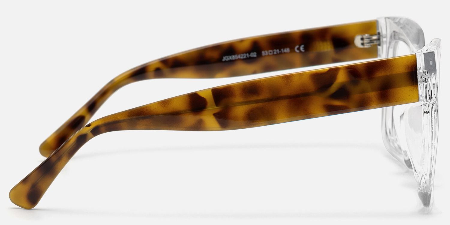 Pacheco - Clear Square Glasses Tortoiseshell Arms product detail 3