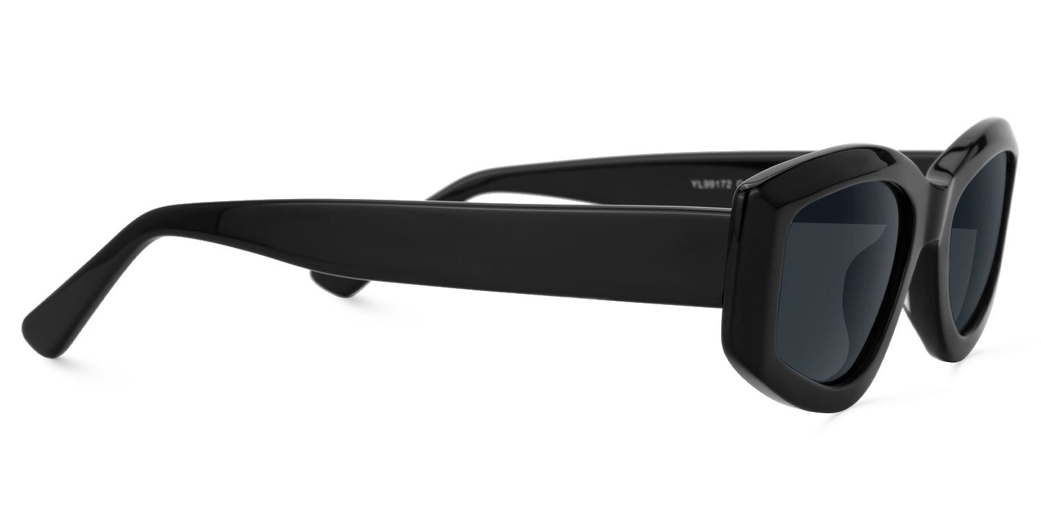 Elijah - Geometric Black Prescription Sunglasses | Vooglam 4