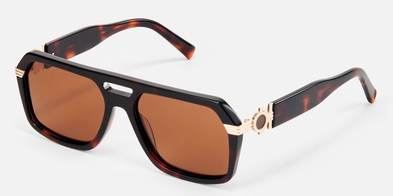 Maverick - Aviator Tortoise Sunglasses