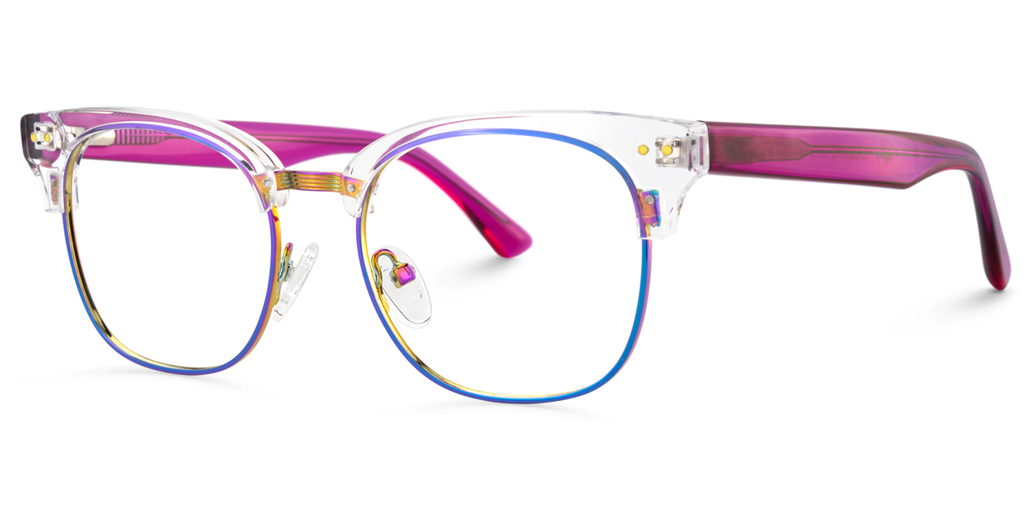Pascale - Browline Purple Eyeglasses