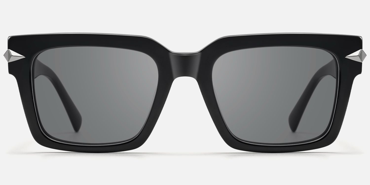 Covenant - Thick Acetate Sword Sunglasses | Vooglam Angle View