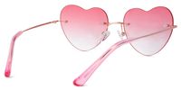 Lahoma - Heart Pink Sunglasses | Vooglam Side View