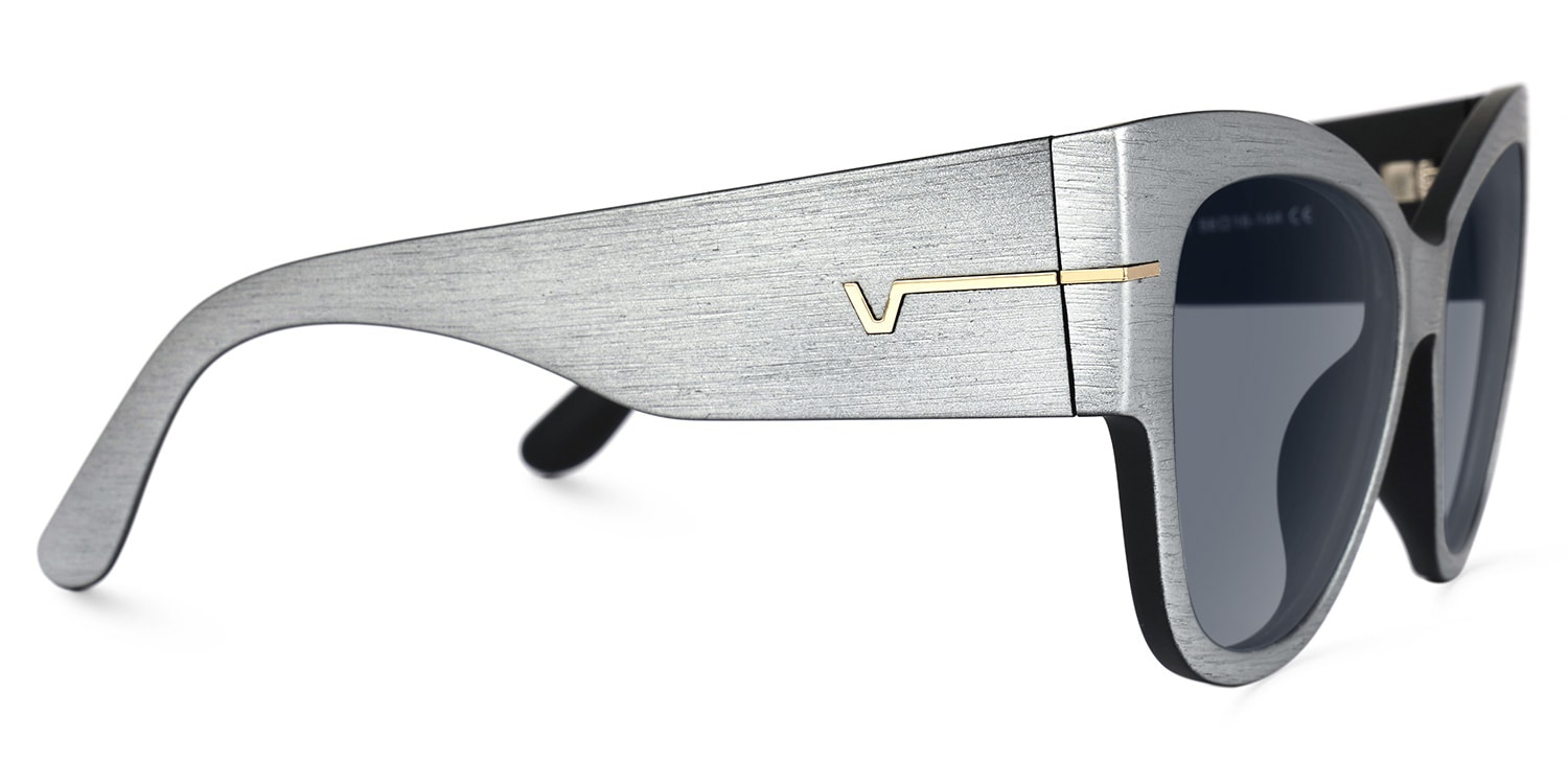 Elektra - Cat Eye Gray Eyeglasses