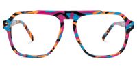 Sosa - Aviator Multicolor Eyeglasses | Vooglam Angle View