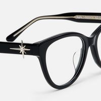 Shine in silence - Cat Eye Black Eyeglasses | Vooglam Design Details