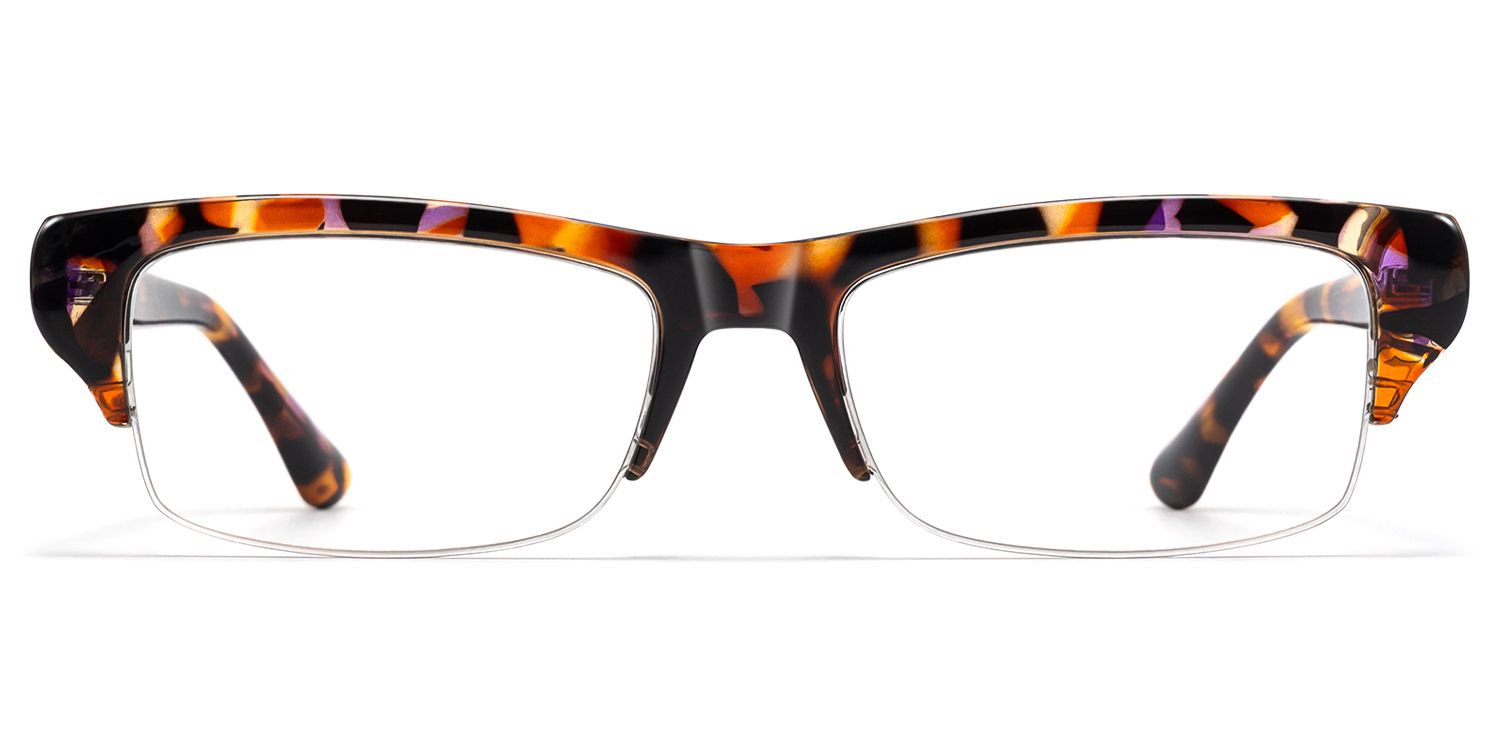 Kairo - Tortoise Semi Rimless Glasses | Vooglam Product Details 1