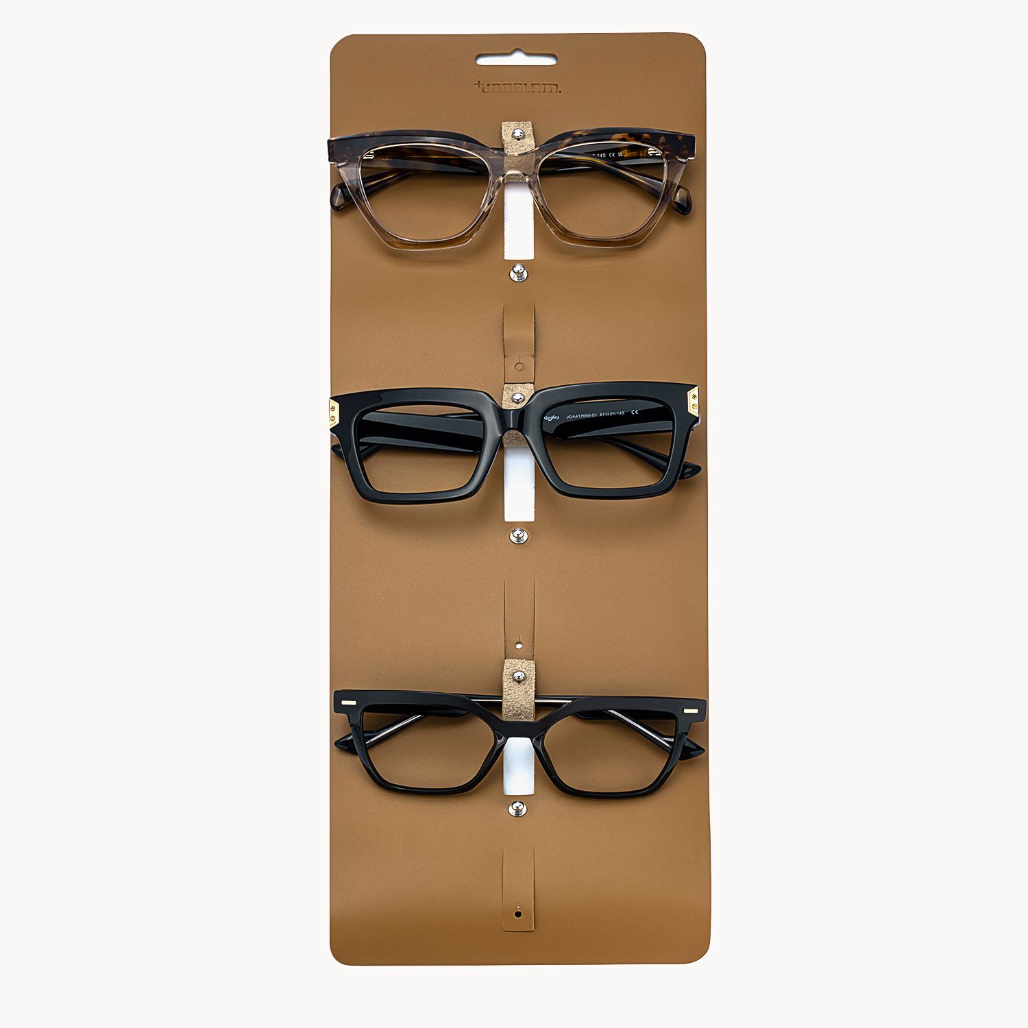Eyeglasses Holder(Orange, 6 Slot) | Vooglam Front View