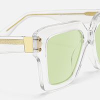 Azania - Square Crystal Eyeglasses | Vooglam Design Details