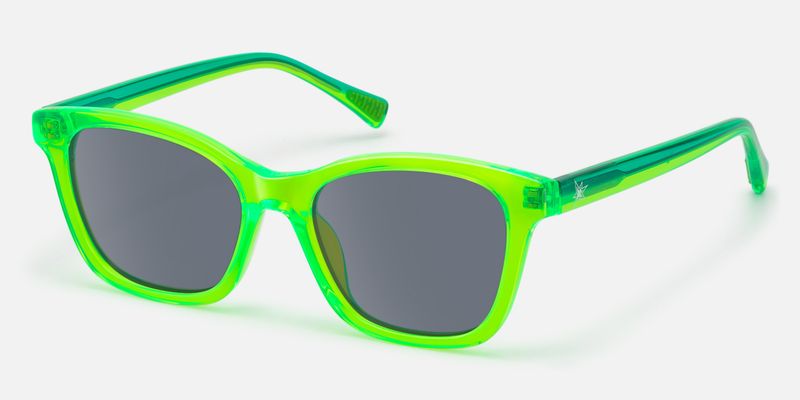 Coexist - Rectangle Green Sunglasses by Vooglam