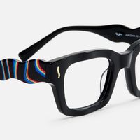 Wave - Cat Eye Black Eyeglasses | Vooglam Design Details