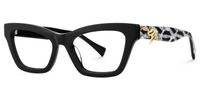 Wild Beat - Square Black Eyeglasses