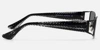 Wren - Effortlessly Cool Rectangle Black Sunglasses | Vooglam Side View
