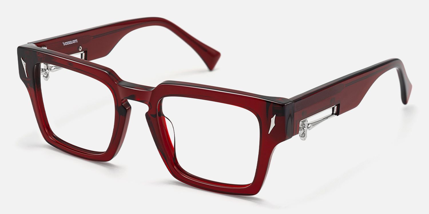 Stiletto - Transparent Red Sword Glasses | Vooglam Front View