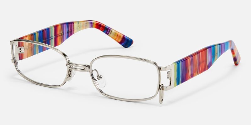 Gagenia - Rectangle Silver Eyeglasses