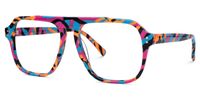 Sosa - Aviator Multicolor Eyeglasses | Vooglam Front View