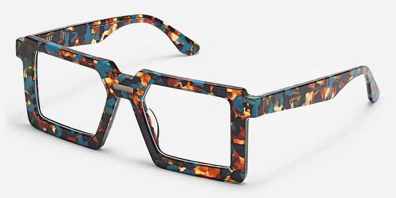 Ekavali - Square Blue/Tortoise Eyeglasses