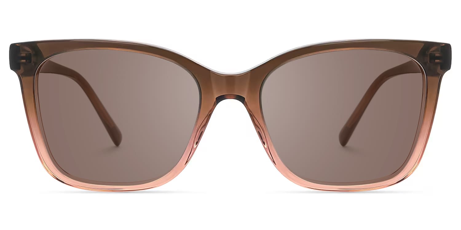 Jaelle - Square Brown Sunglasses - 1
