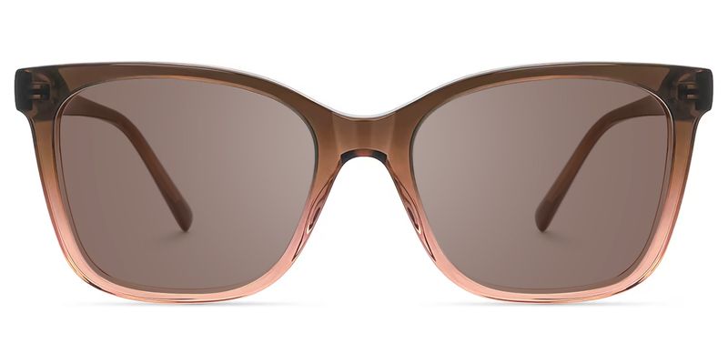 Jaelle - Square Brown Sunglasses