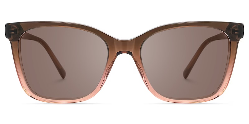 Jaelle - Square Brown Sunglasses