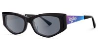 Tahiya - Geometric Black Sunglasses
